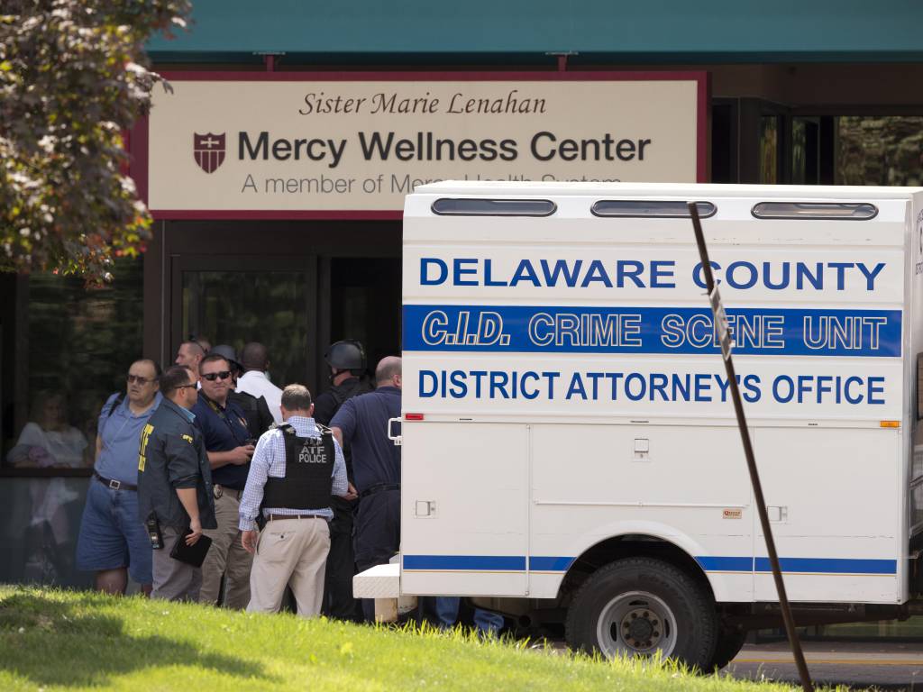 A female caseworker was killed and a doctor was shot in Philadelphia