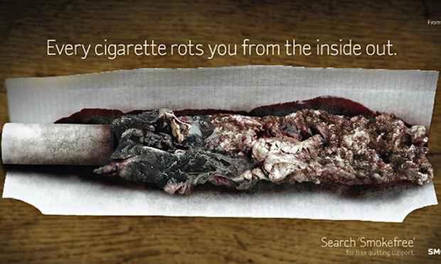 cigarettes rot the body from the inside