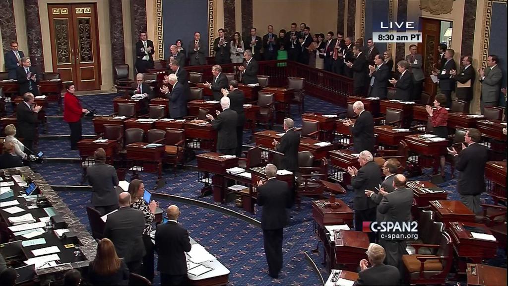 Senator Coburn Bade Farewell to US Senate