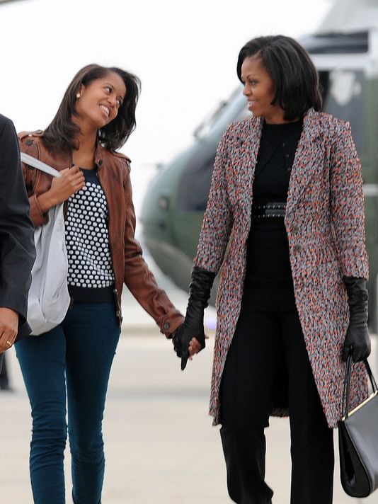 Michelle and Malia Obama Were Seen in New York, Taking  Personal Tours of Universities
