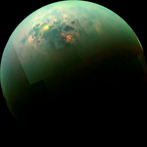 "NASA Cassini probe identifies polar winds on Saturns' moon Titan"