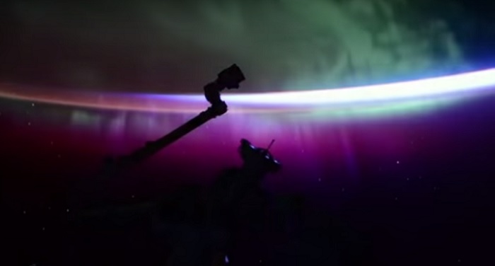 "northern lights in space Aurora Borealis"