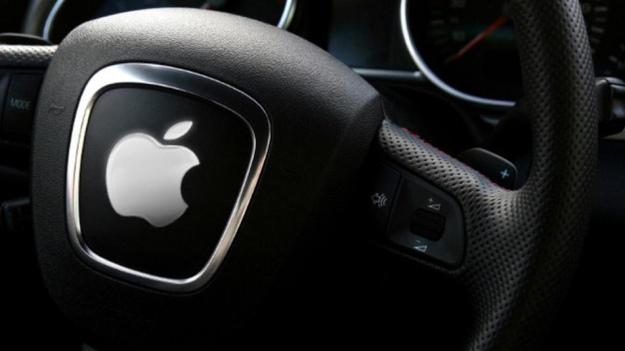 alt="Fan Art of Apple Car Steering Wheel"