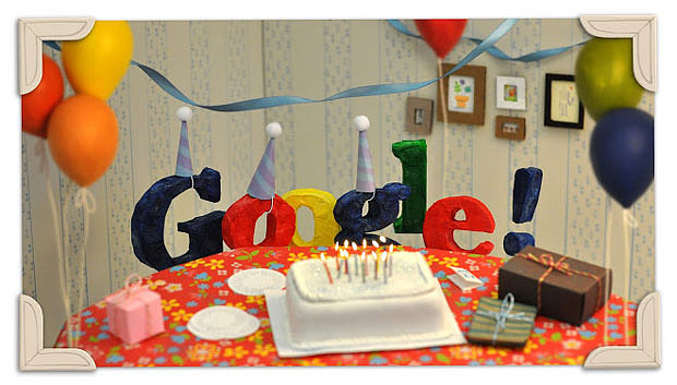 "Google 17th anniversary doodle"