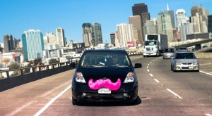 alt="Lyft Car Spotted on the Highway"