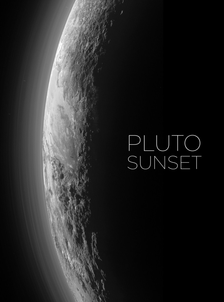 "Pluto sunset"