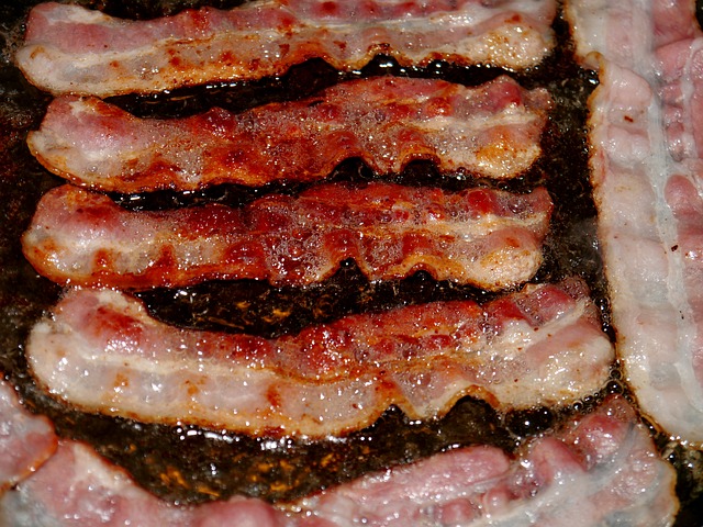 "Bacon won't kill you unless you eat too much of it."