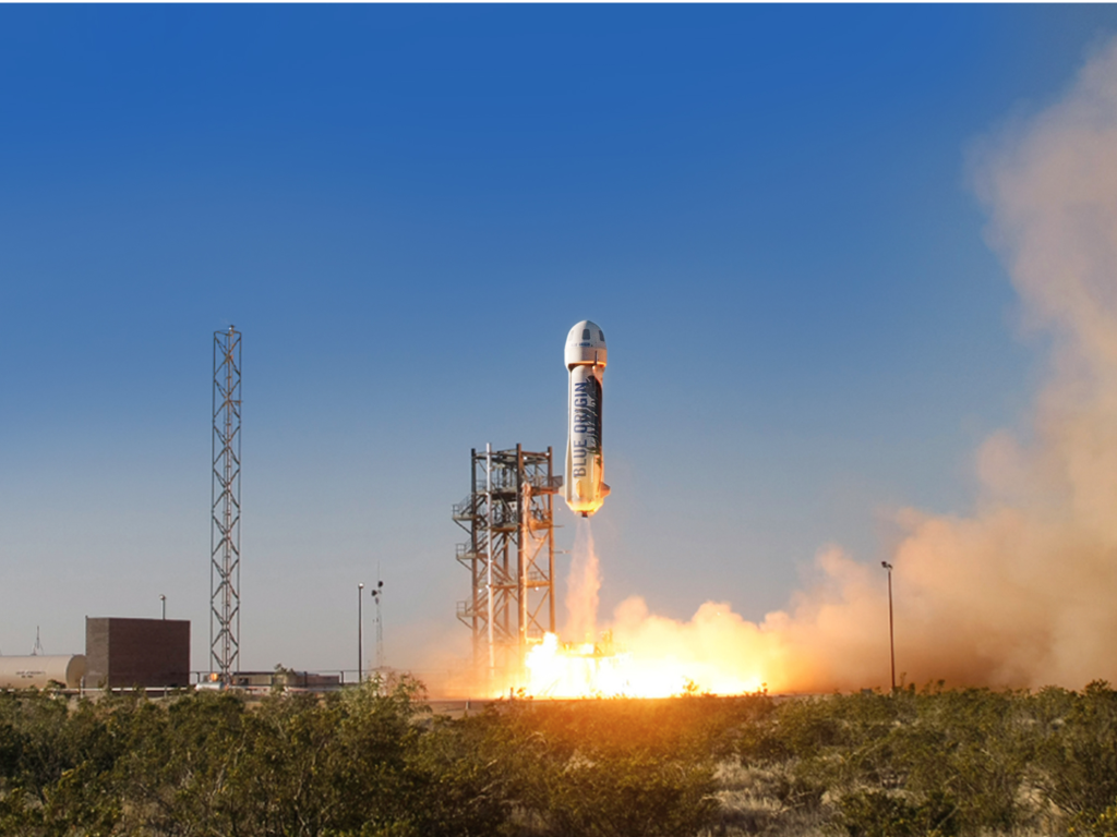 alt="Blue Origin LLC Lands Reusable Rocket"