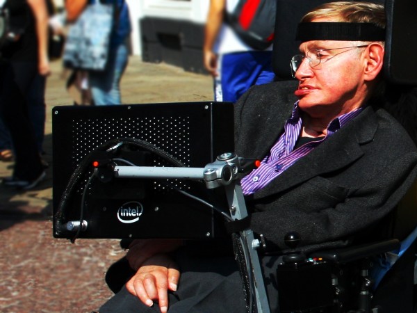 Stephen Hawking in wheelchair