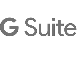 g suite logo in grey on white