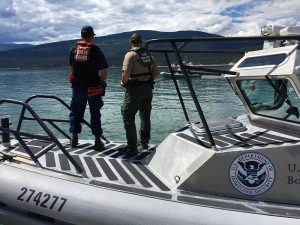 U.S. Border Patrol Agents surveying border